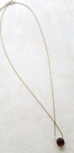 Brown stone necklace